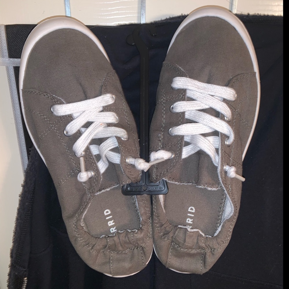 Torrid Riley Olive Green Ruched Sneaker